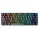 BlitzWolf BW-KB0 Gamer-Tastatur – 61 mechanische OUTEMU Red Switch-Tasten, RGB-LED-Beleuchtung, kabelgebundene und kabellose Nutzung – Schwarz