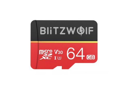 BlitzWolf® BW-TF1 - Class 10 Micro SD-Karte mit Adapter, 64GB