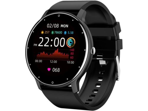 Dafit ZL02D Smartwatch – 7 Tage Akkulaufzeit, 1,28-Zoll-HD-Display, IP67, Nachrichten- und Anrufverwaltung, Blutdruck, Blutsauerstoffmessung + unzählige Funktionen – Schwarz