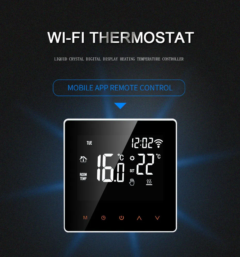 Wifi Wireless Smart Thermostat Programmierbarer Temperaturregler Fr Die  Raumheizung Mit Gasboiler Und 0,5 Hysterese-temperaturregler-stellgliedaespa